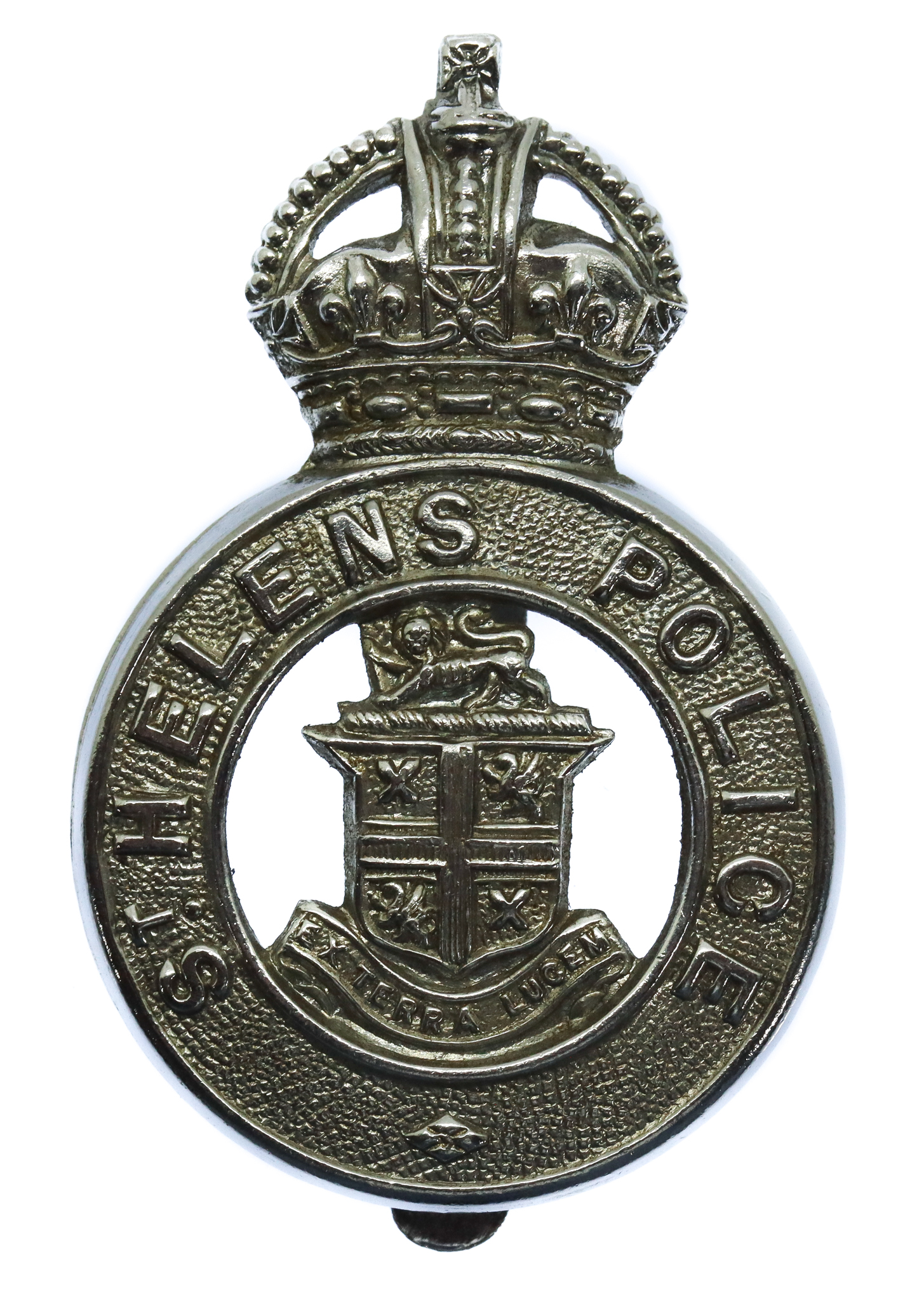 St Helens Police Cap Badge - King's Crown
