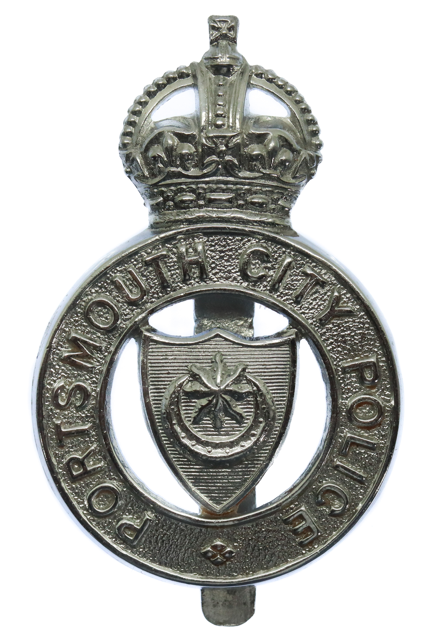 Portsmouth City Police Cap Badge - King's Crown