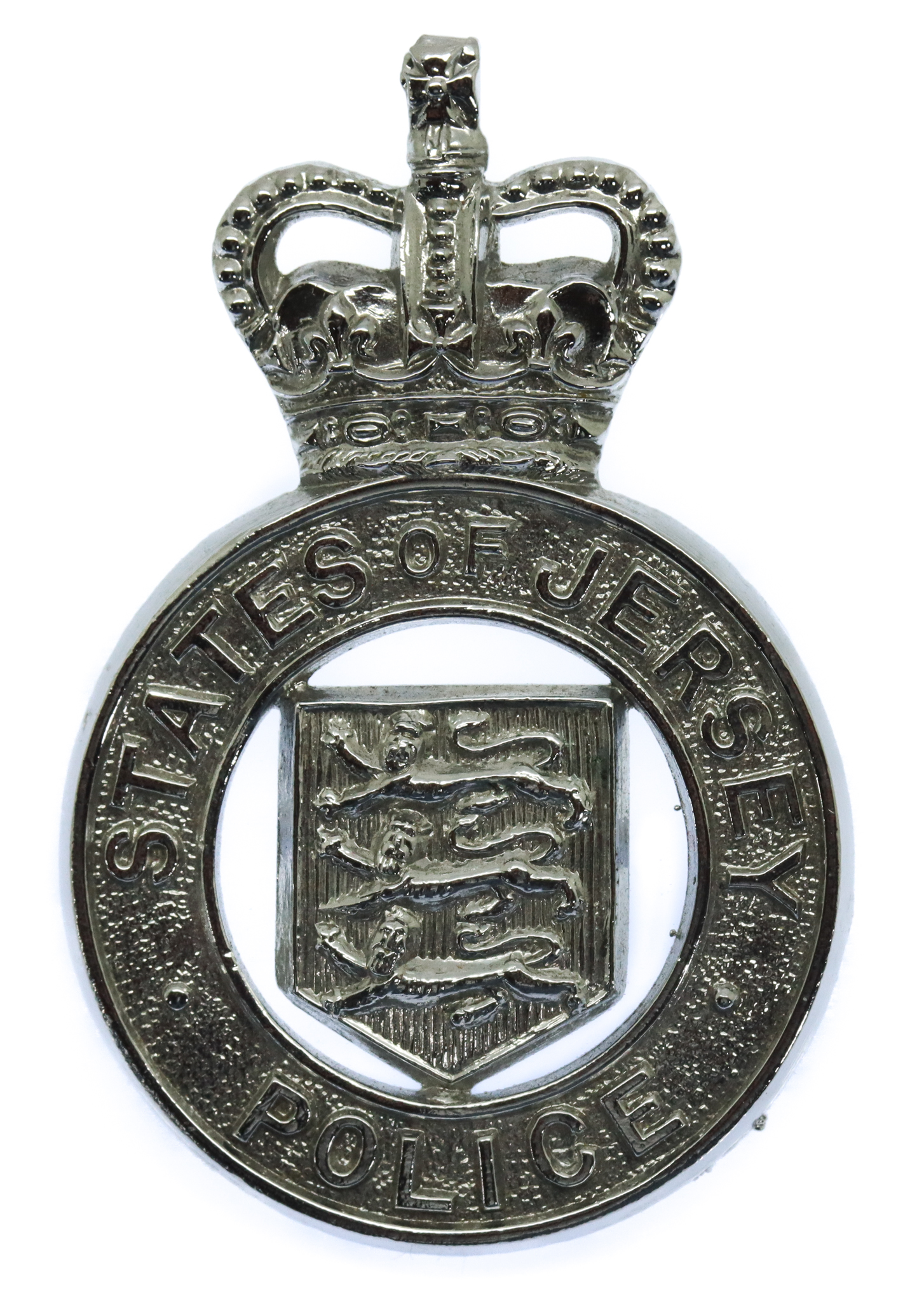 States of Jersey Police Cap Badge - Queen's Crown