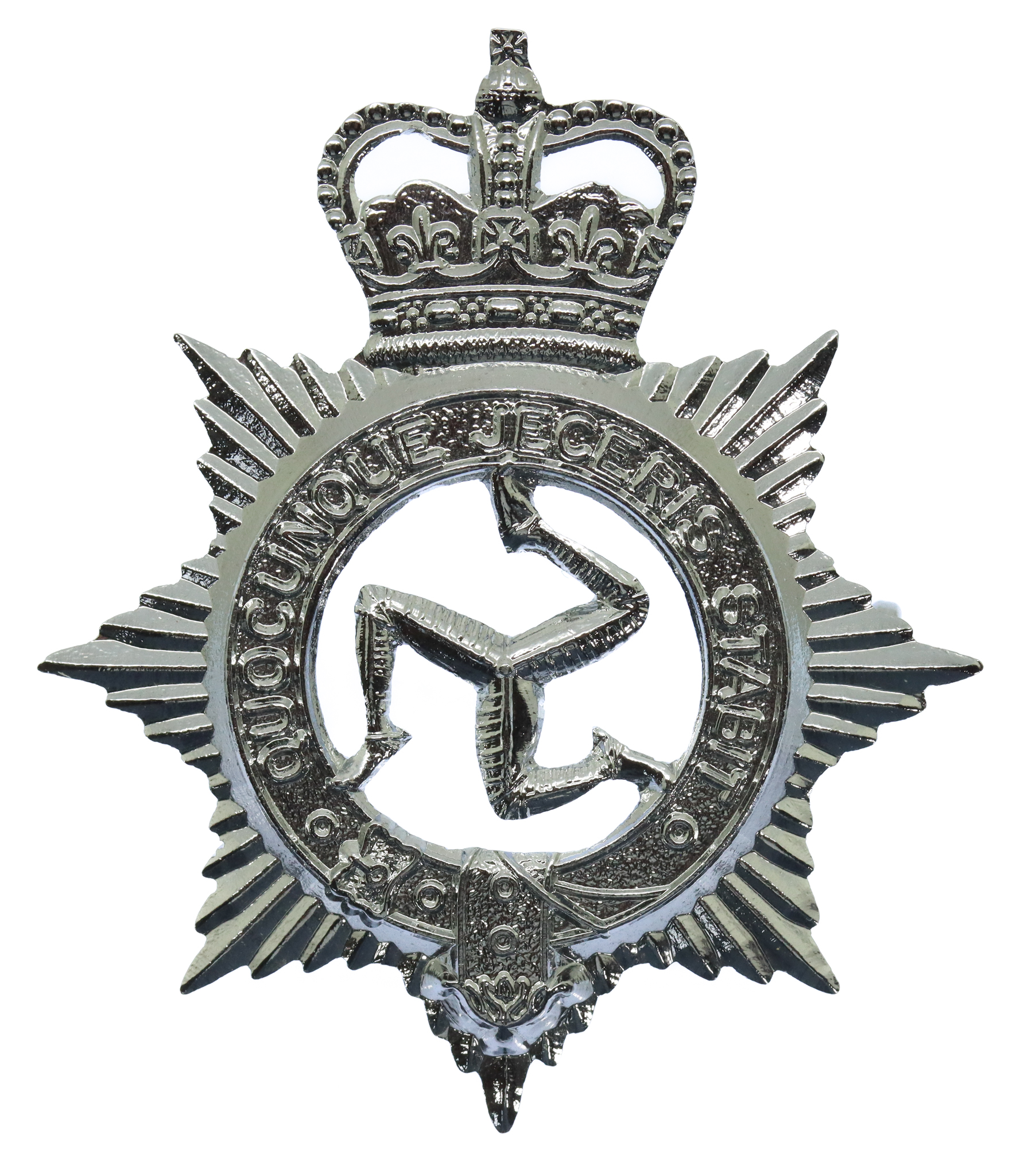 Isle of Man Constabulary Cap Badge - King's Crown