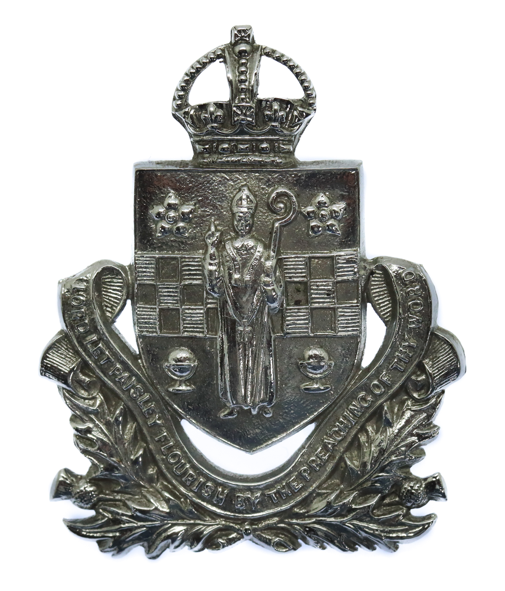Paisley Borough Police Cap Badge - King's Crown