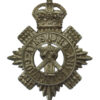 Ayrshire Constabulary White Metal Cap Badge - King's Crown