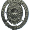 Glasgow City Police Chrome Helmet Plate - King's Crown