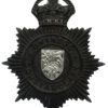 Gwynedd Constabulary Black Helmet Plate - King's Crown