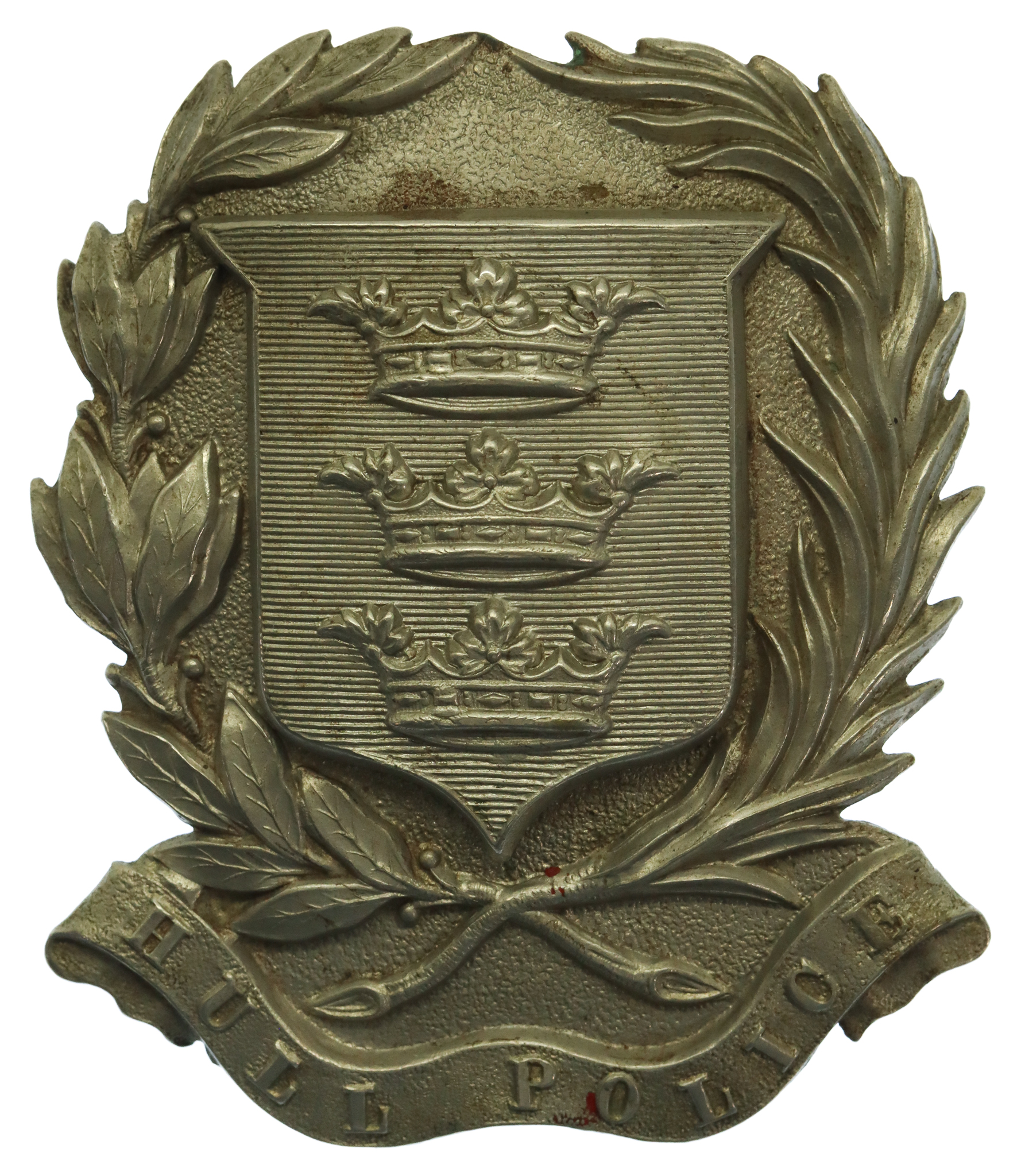 Victorian Hull City Police Helmet Plate