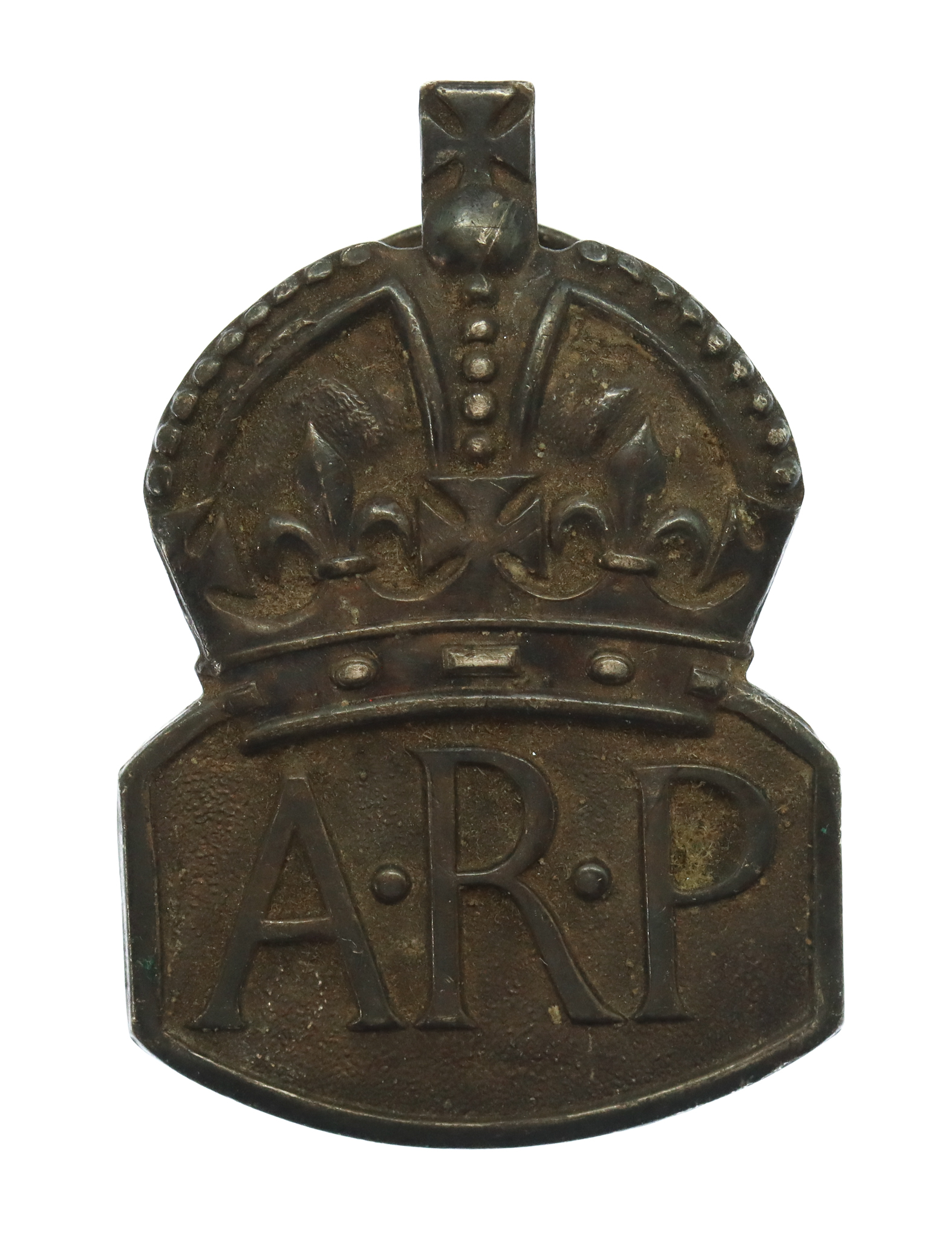 WW2 Air Raid Precautions ( A.R.P.) Hallmarked Silver Lapel Badge