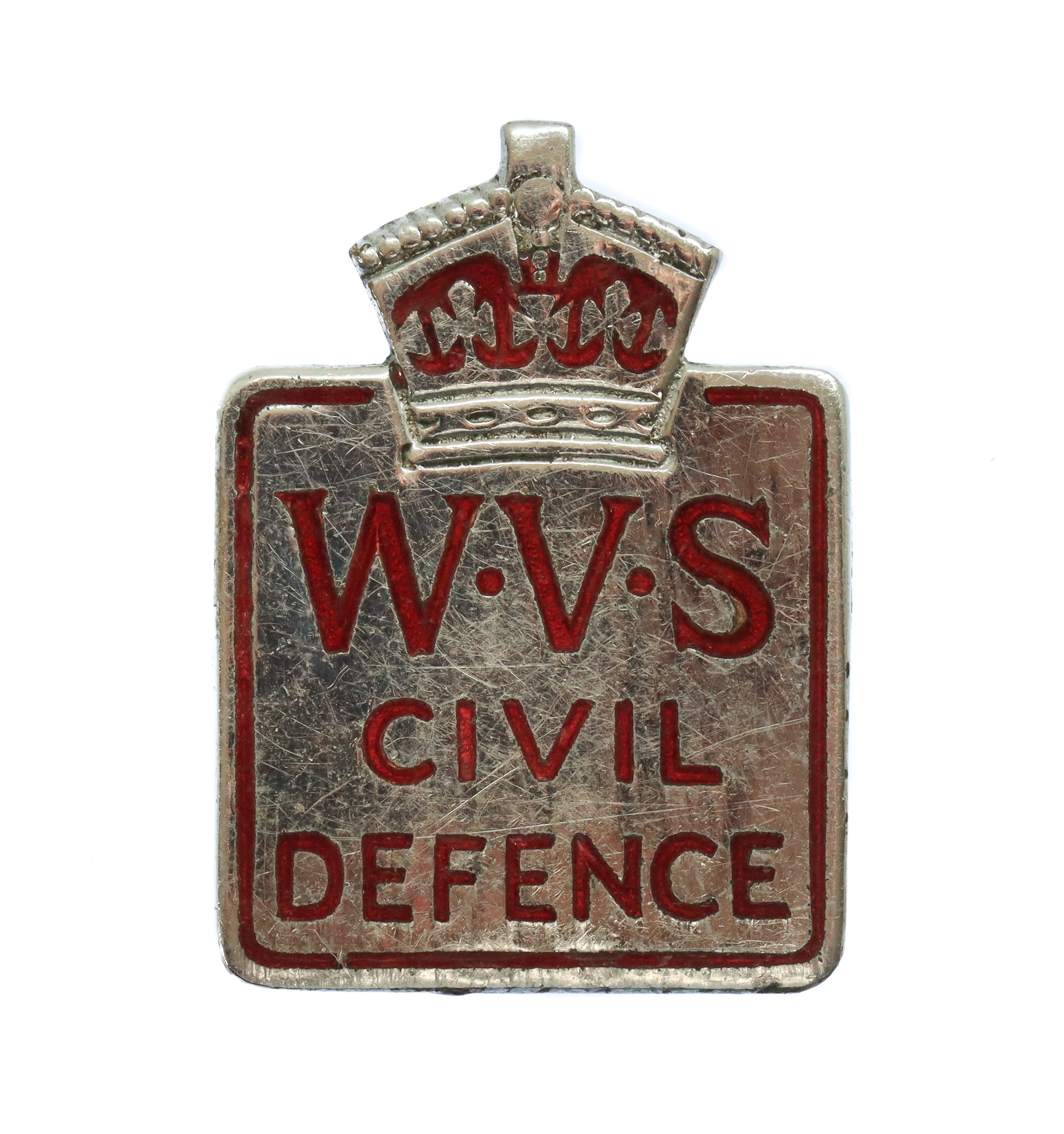 Women's Voluntary Service (W.V.S.) Civil Defence Lapel Badge