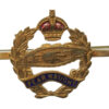 Royal Tank Regiment Enamelled Sweetheart Brooch - King's Crown