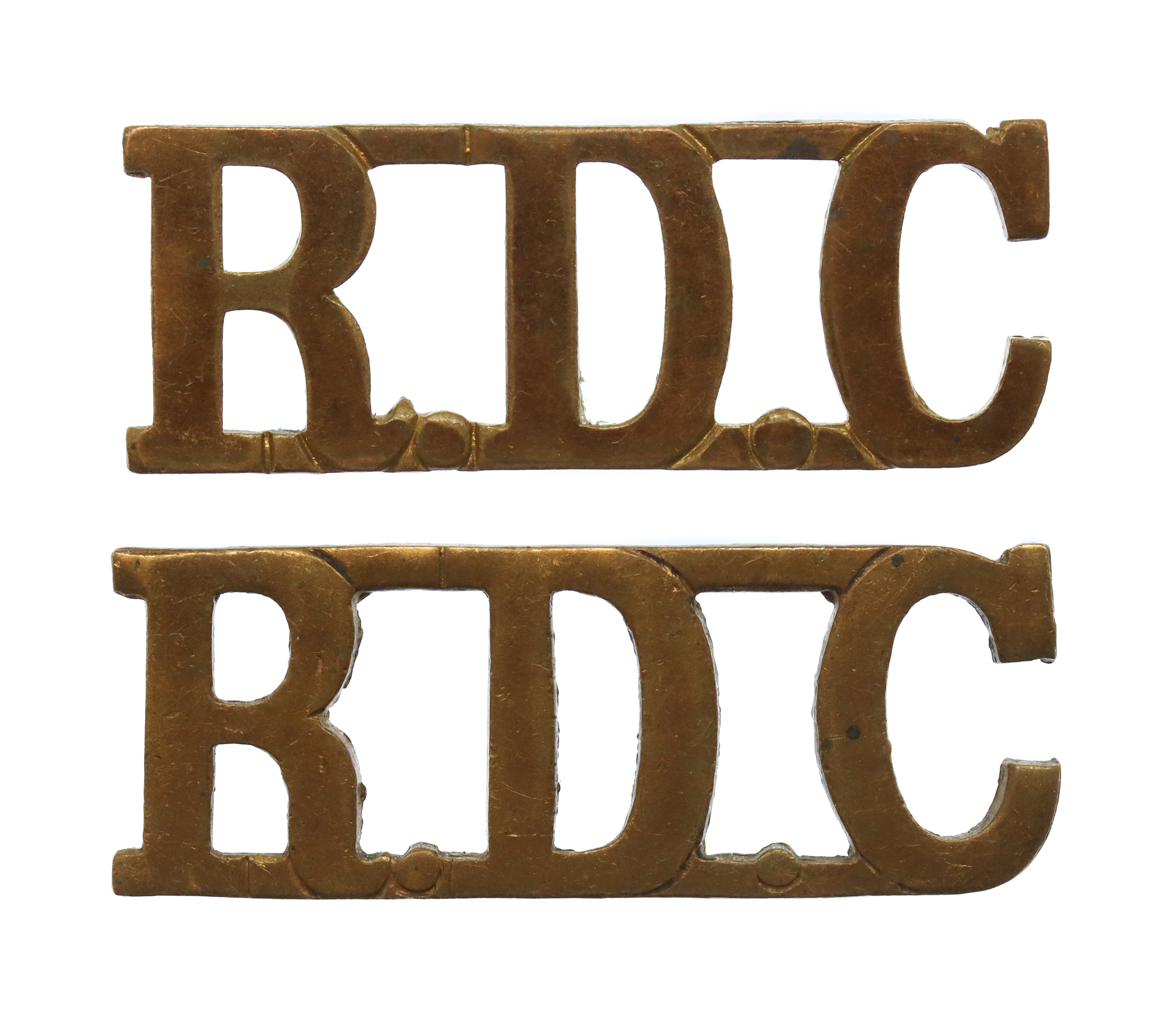Pair of Royal Defence Corps (R.D.C.) Shoulder Titles