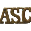 Army Service Corps (A.S.C.) Shoulder Title