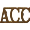 Army Catering Corps (A.C.C.) Shoulder Title