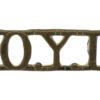 King's Own Yorkshire Light Infantry (K.O.Y.L.I.) Shoulder Title