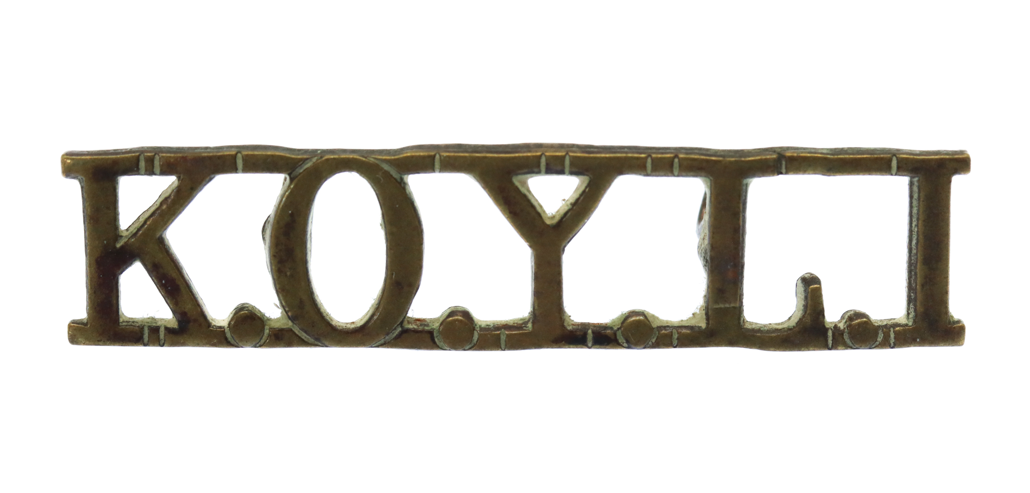 King's Own Yorkshire Light Infantry (K.O.Y.L.I.) Shoulder Title