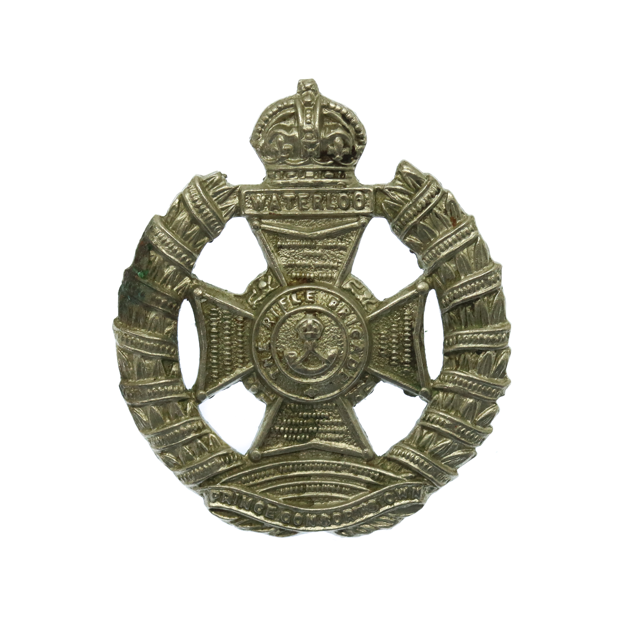 Rifle Brigade (Prince Consort's Own) Field Service Cap Badge - King's Crown