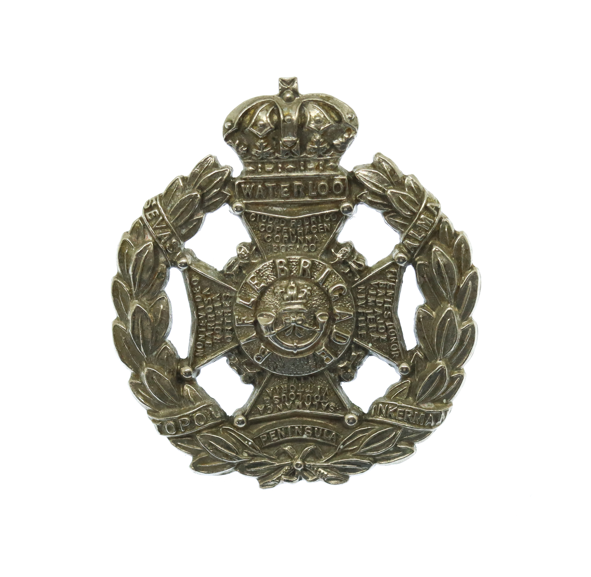 Victorian Rifle Brigade Field Service Cap Badge 