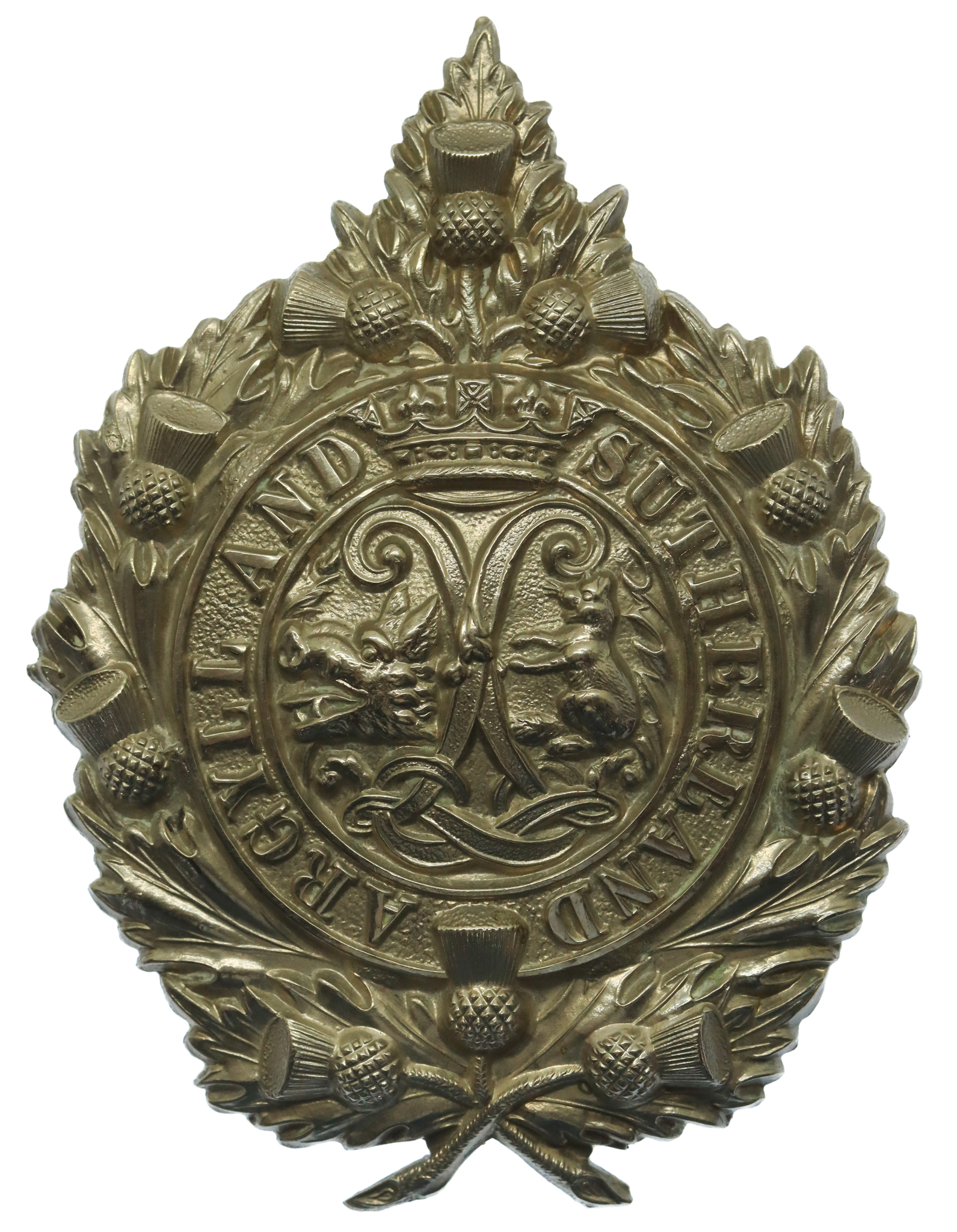 Victorian/Edwardian Argyll & Sutherland Highlanders Cap Badge 