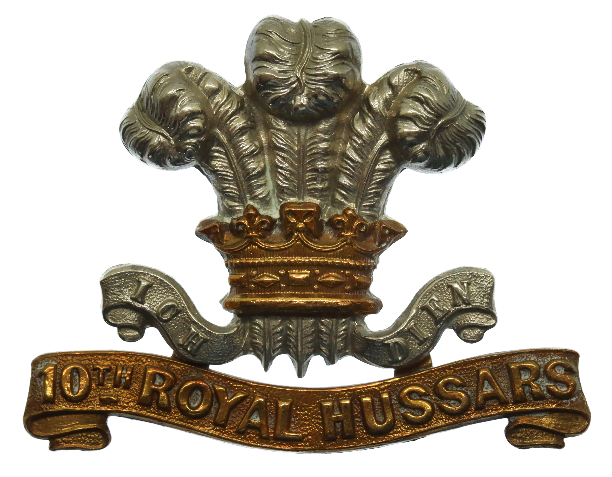 Victorian/Edwardian 10th Royal Hussars Cap Badge