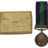 General Service Medal (Clasp - Malaya) in Box of Issue - Pte. R. Kidd, Royal Army Medical Corps