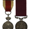 Abyssinia Medal 1867-68 and Long Service & Good Conduct Medal Pair - Col. Sergt. C. Randall, 45th Regiment of Foot (Nottinghamshire) (Sherwood Foresters)