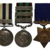 Egypt Medal (Clasp - Gemaizah 1888), 1895 India General Service Medal (3 Clasps) and Khedives Star Medal Group of Three - Pte. J. Boyce, 2nd Bn. King's Own Scottish Borderers