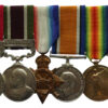1895 IGS (Punjab Frontier 1897-98), Tibet Medal (Clasp - Gyantse), WW1 1914-15 Star Trio and Army LS&GC Medal Group of Six - W.O.II. A.H. Taylor, 7th Mtn By. Royal Artillery