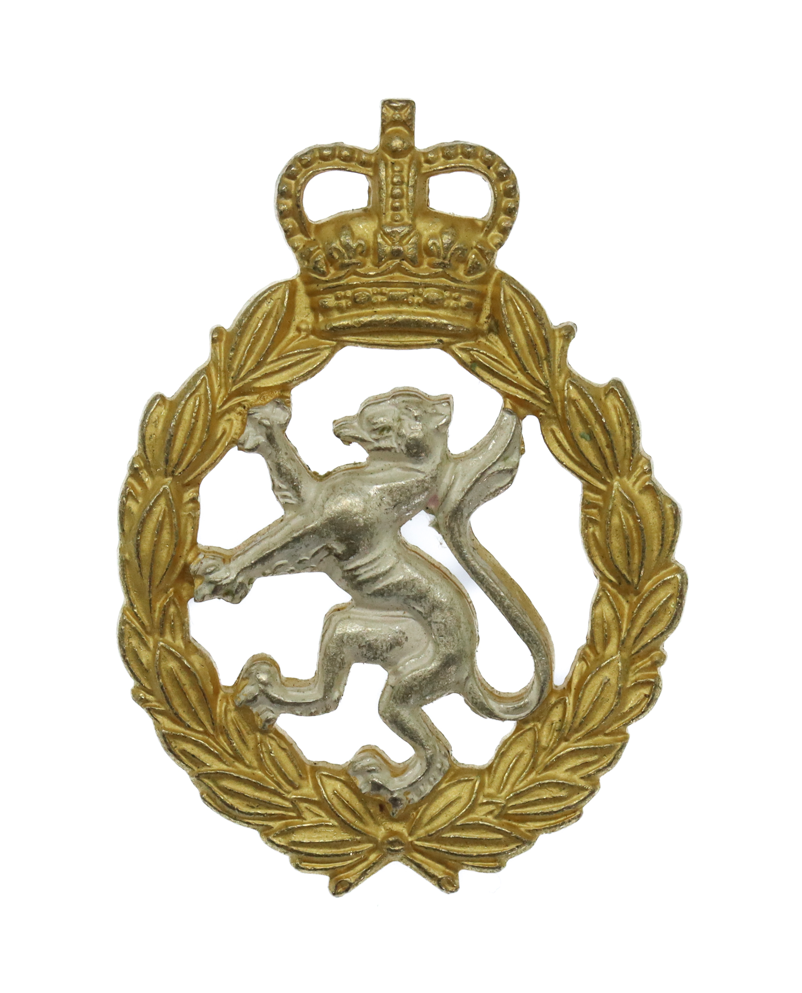 Women's Royal Army Corps (W.R.A.C.) Officer's Dress Cap Badge - Queen's Crown