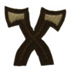 British Army Pioneer (Crossed Axes) Cloth Trade Badge