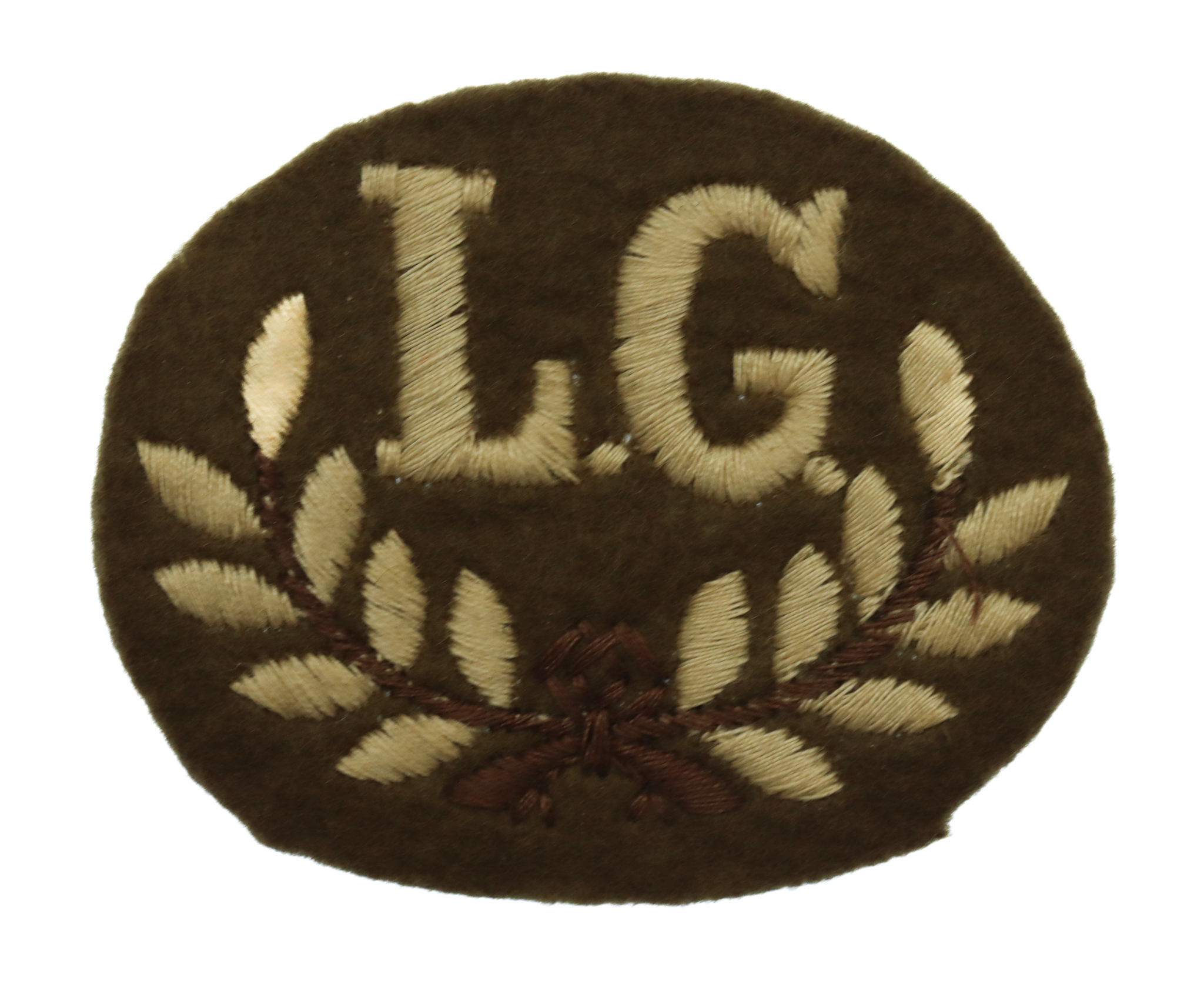 British Army Lewis Gunner (L.G.) Cloth Proficiency Arm Badge