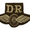 British Army Despatch Rider (D.R.) Winged Wheel Cloth Proficiency Arm Badge