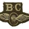 British Army Bren Carrier (B.C.) Winged Wheel Cloth Proficiency Arm Badge