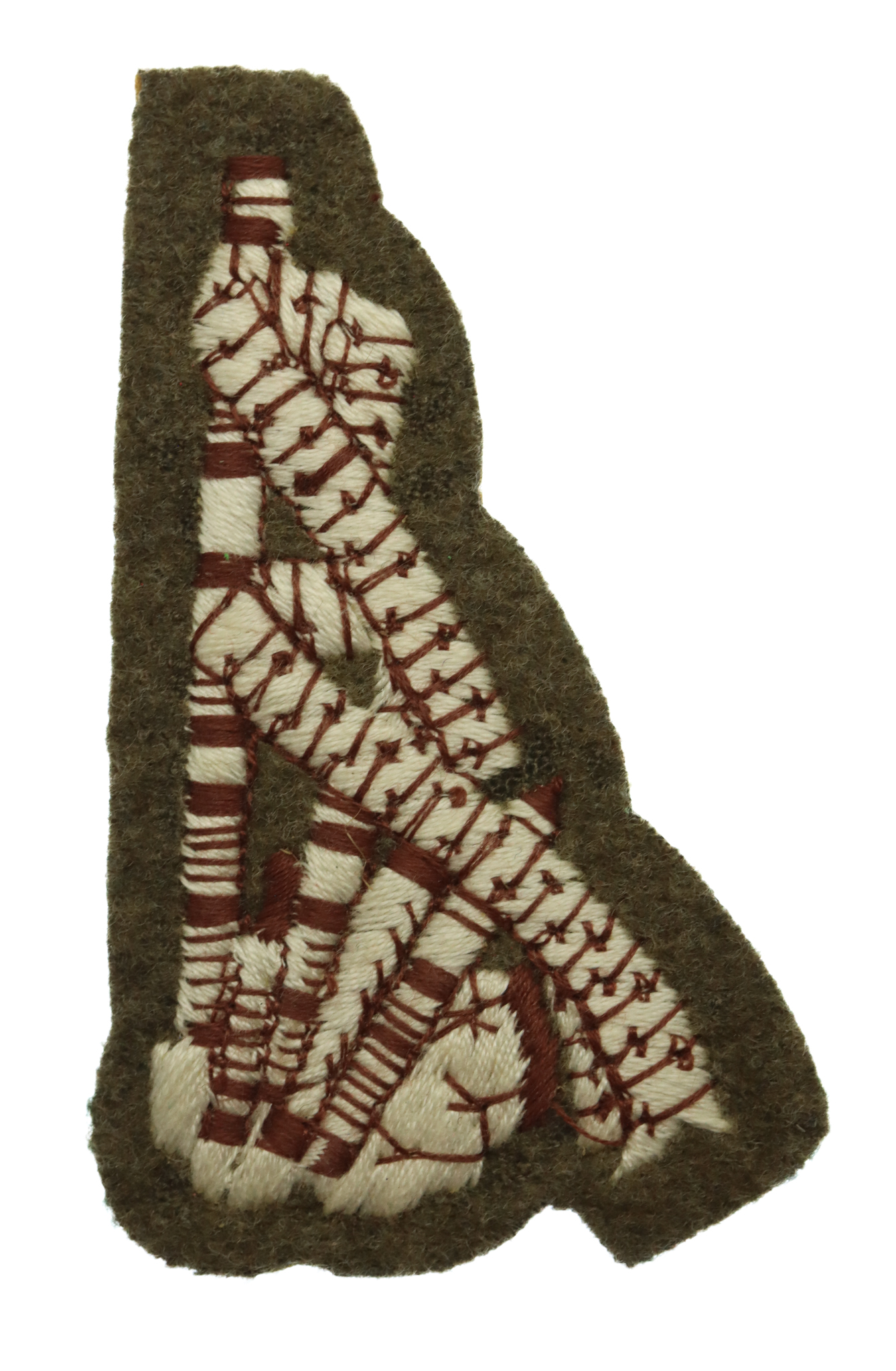 British Army Pipers Cloth Trade Badge