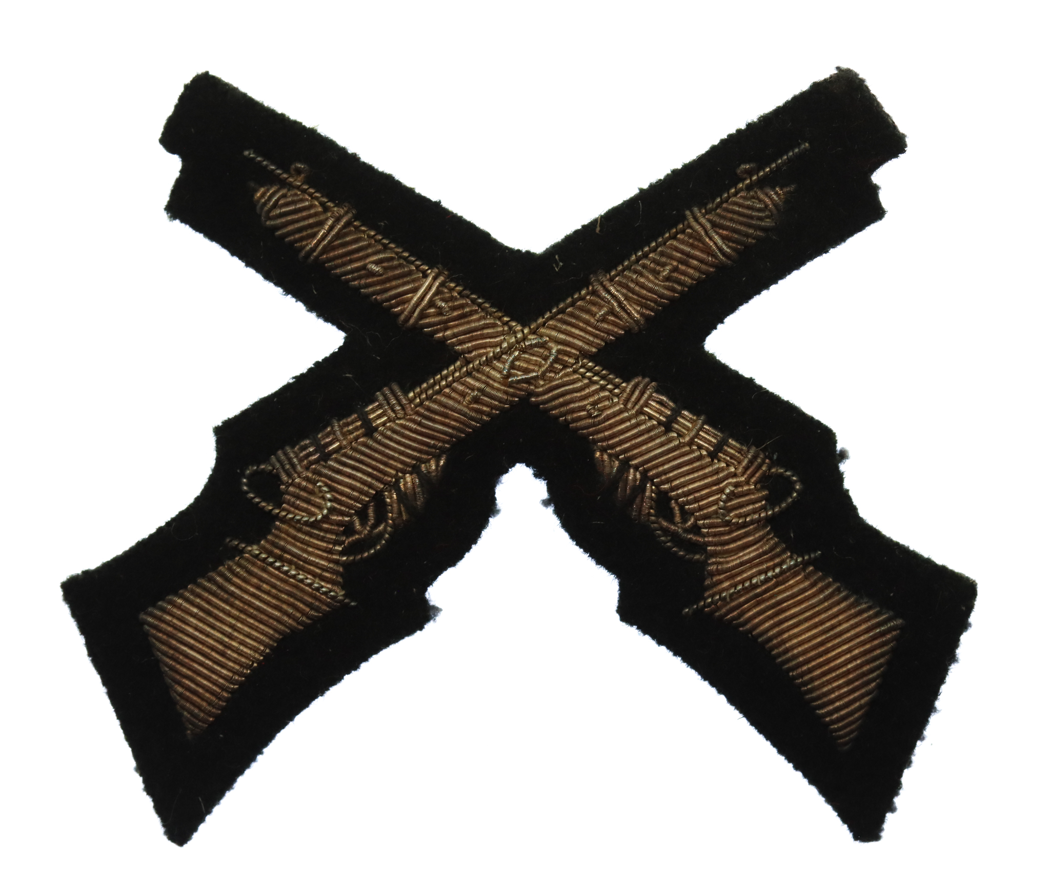 British Army Marksman (Crossed Rifles) Bullion Arm Badge