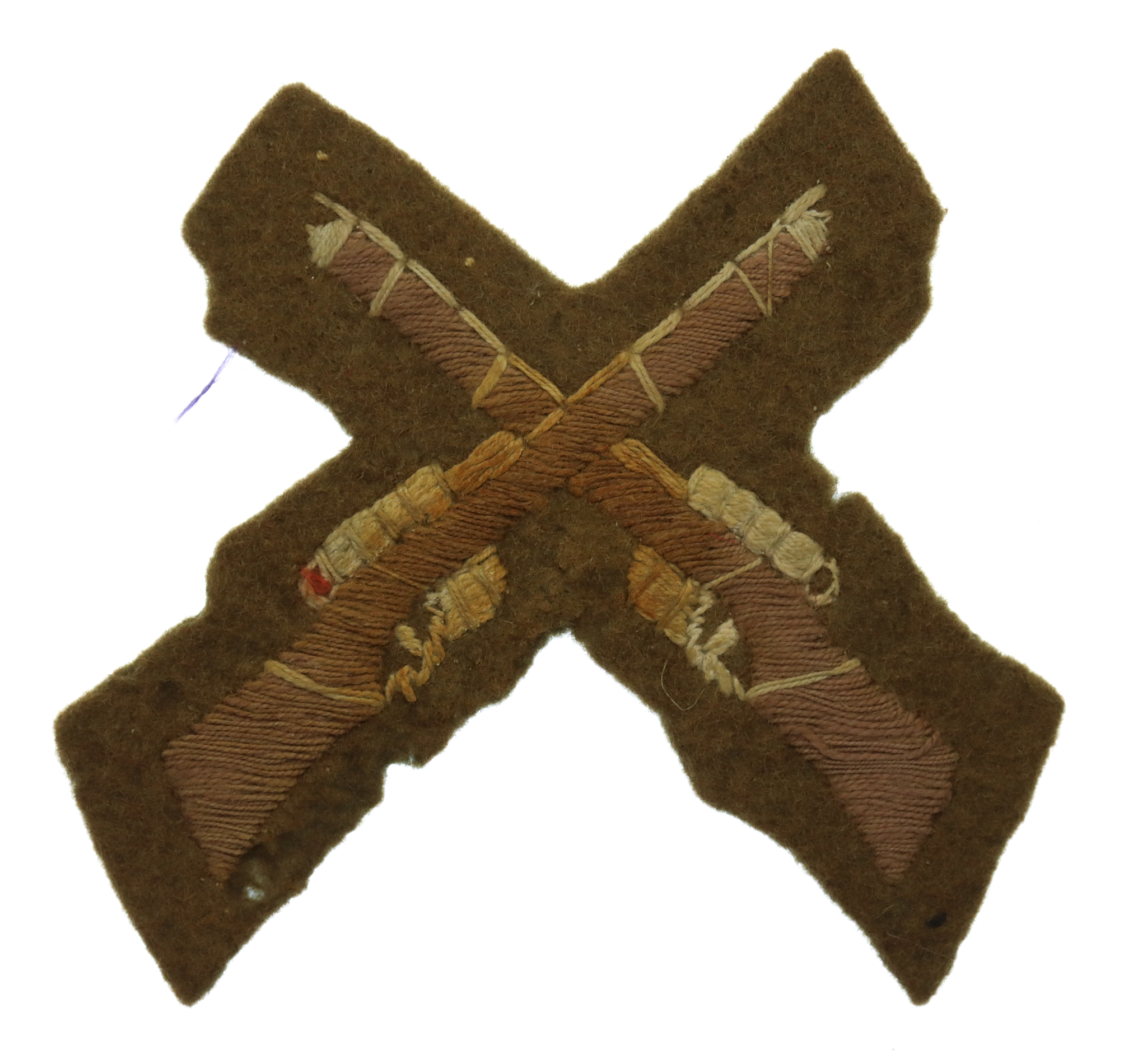 British Army Marksman (Crossed Rifles) Cloth Arm Badge