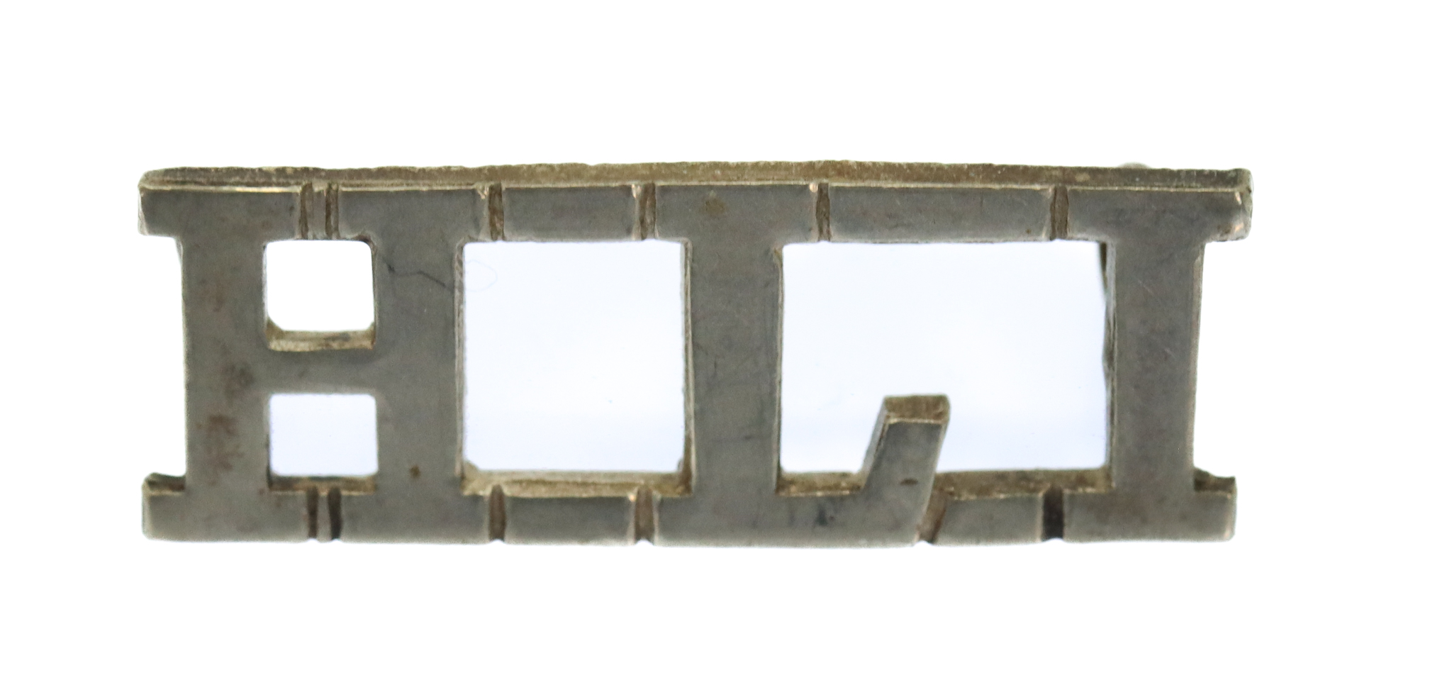 Highland Light Infantry (H.L.I.) White Metal Shoulder Title