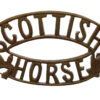 Scottish Horse Yeomanry (SCOTTISH/HORSE) Shoulder Title