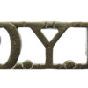 King's Own Yorkshire Light Infantry (K.O.Y.L.I.) Chrome Shoulder Title