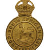 South Africa Constabulary Gilt Cap Badge/Helmet Plate - King's Crown