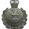 Glamorgan Constabulary Wreath Helmet Plate - Queen's Crown