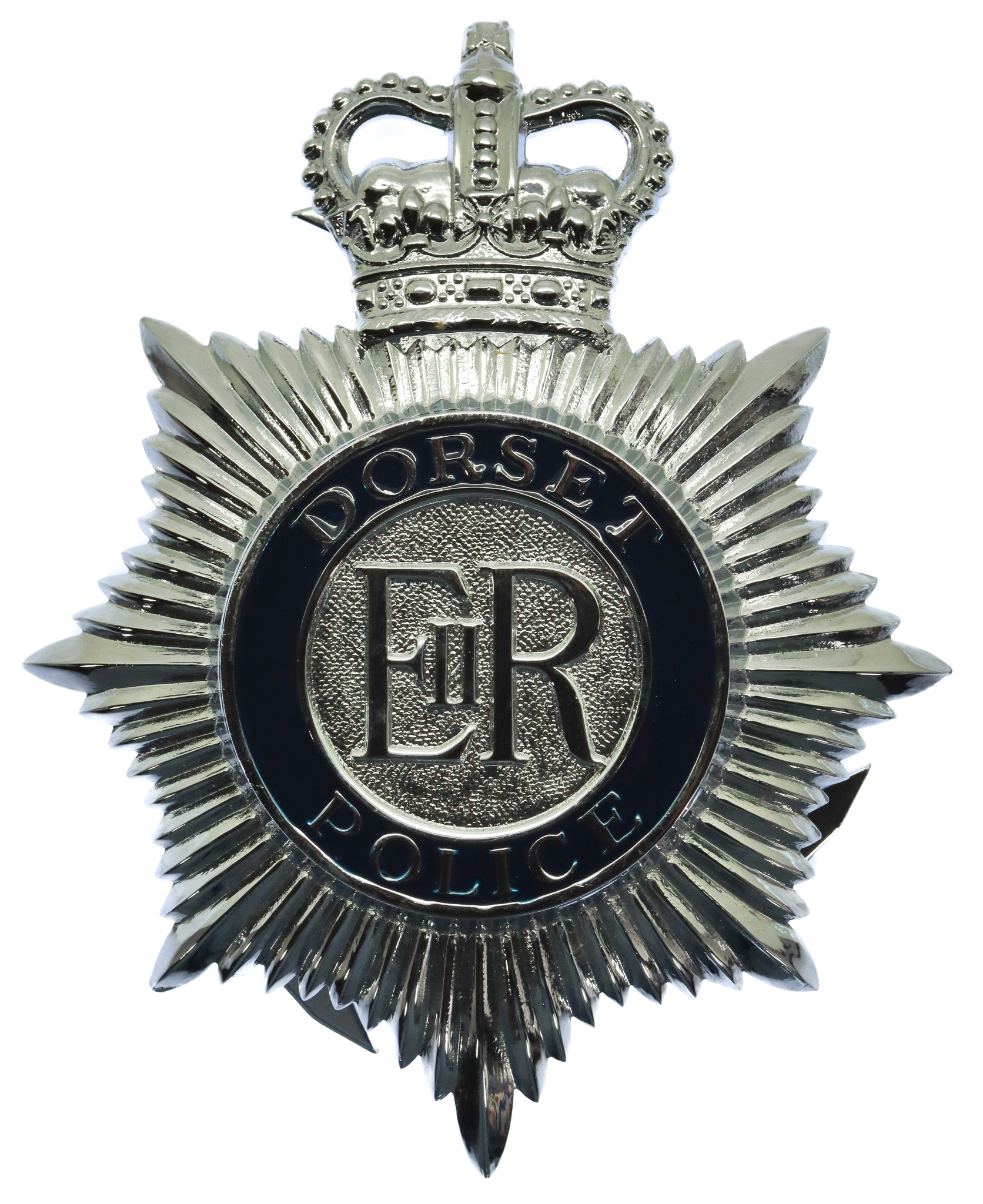 Dorset Police Enamelled Helmet Plate - Queen's Crown