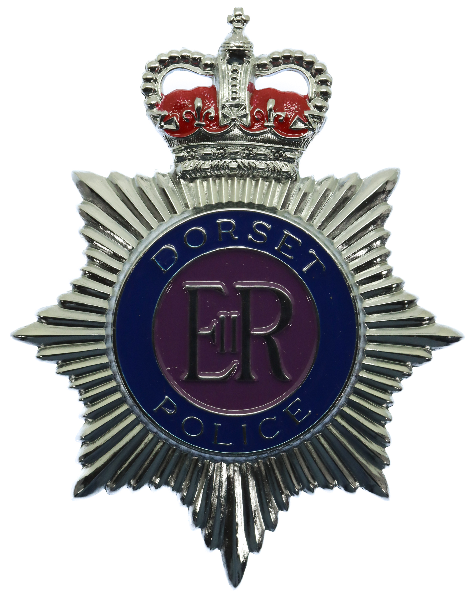 Dorset Police Enamelled Helmet Plate - Queen's Crown