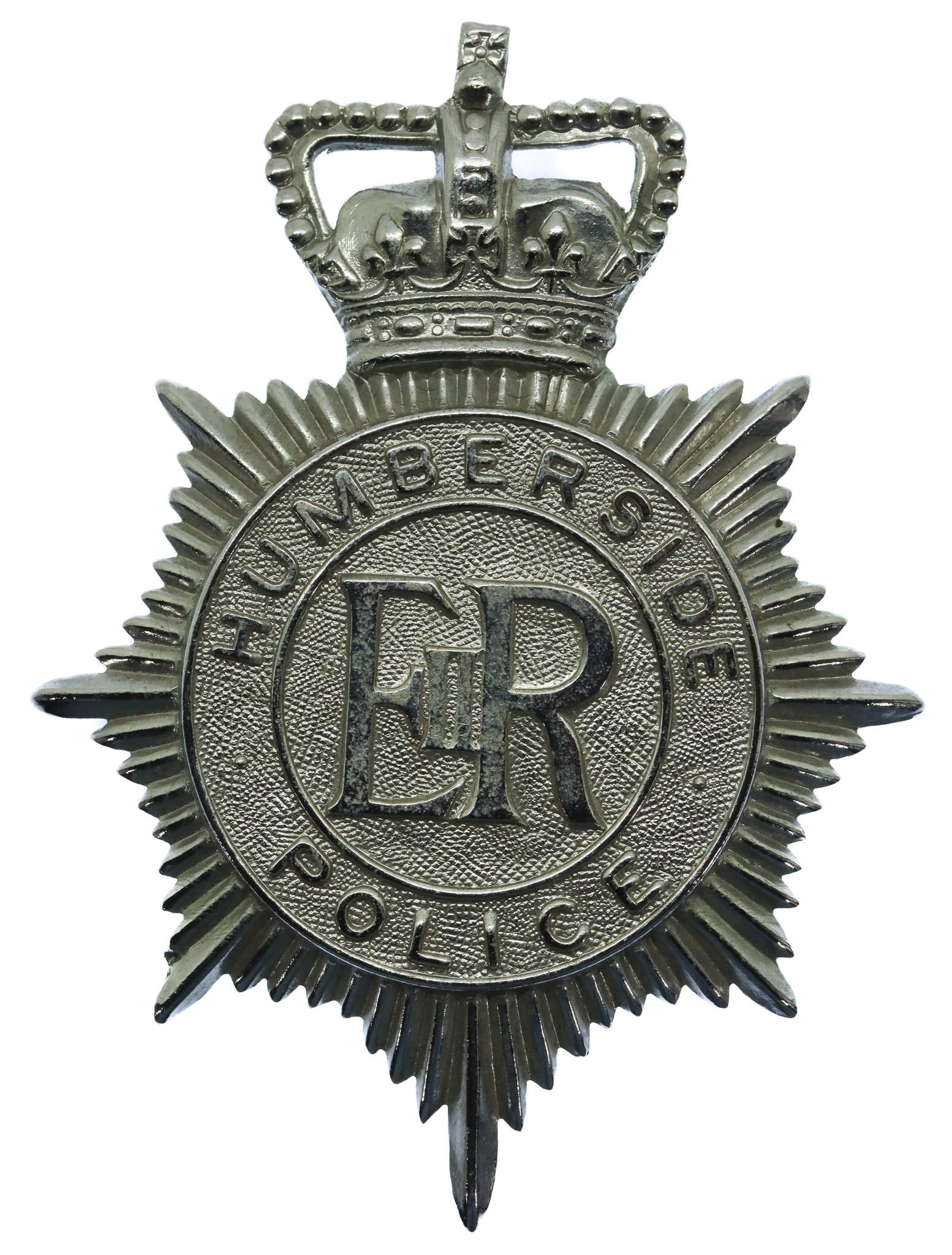 Humberside Police Helmet Plate - Queen's Crown