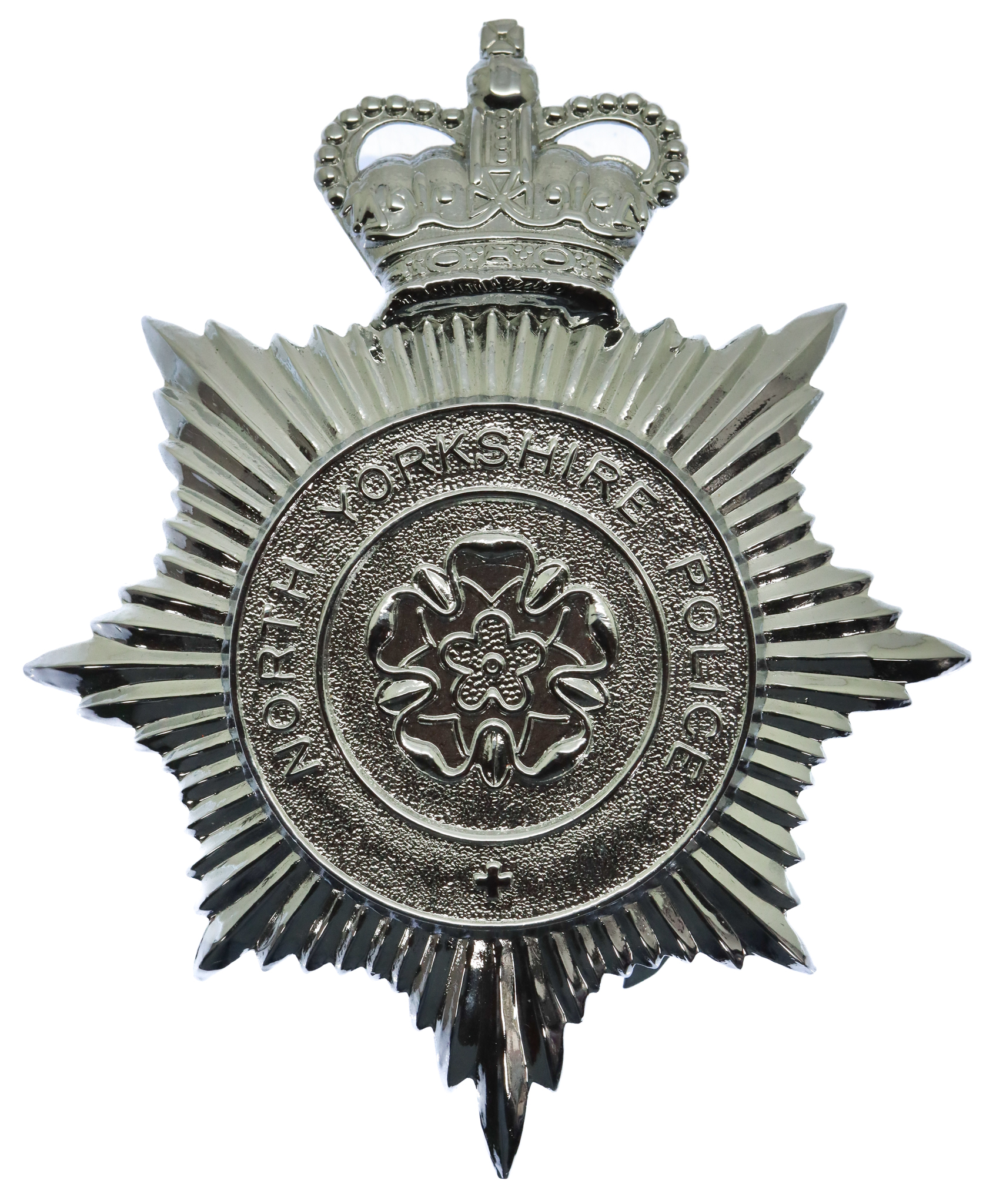 North Yorkshire Police Helmet Plate - Queen's Crown