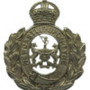 Newcastle-Upon-Tyne City Police White Metal Wreath Helmet Plate - King's Crown