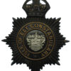 Isle of Ely Constabulary Black Helmet Plate - King's Crown