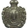 Caernarvonshire Constabulary White Metal Wreath Helmet Plate - King's Crown