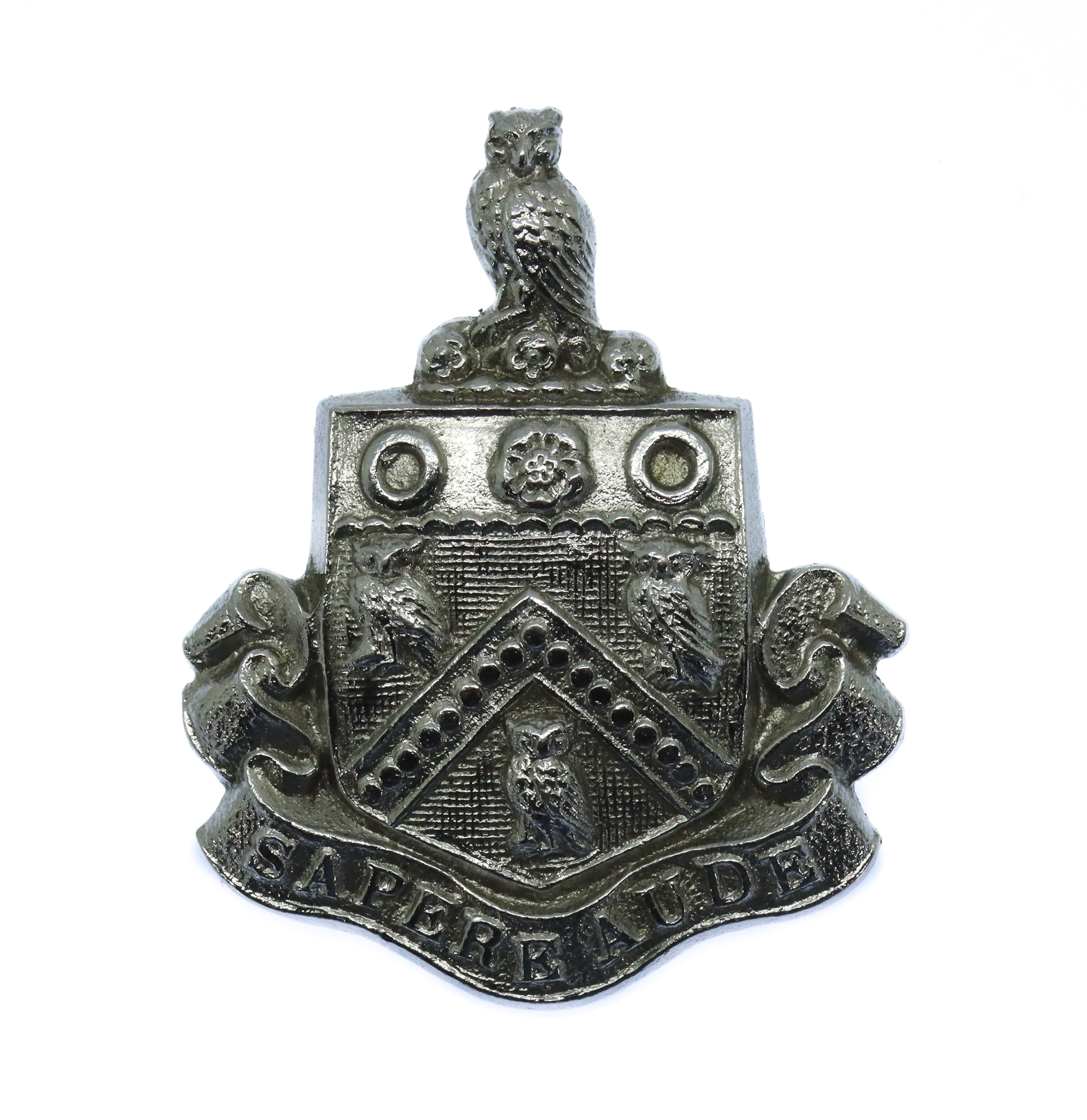 Oldham Borough Police Chrome Collar Badge