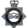 Staffordshire Police Senior Officer's Enamelled Cap Badge - Queen's Crown