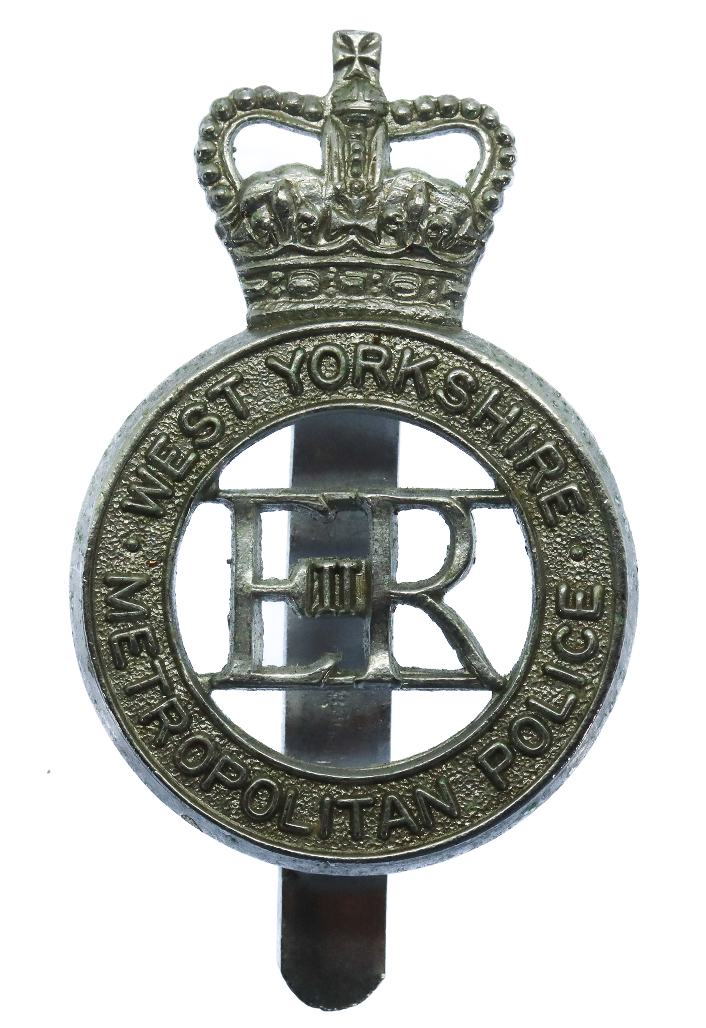 West Yorkshire Metropolitan Police Cap Badge - Queen's Crown