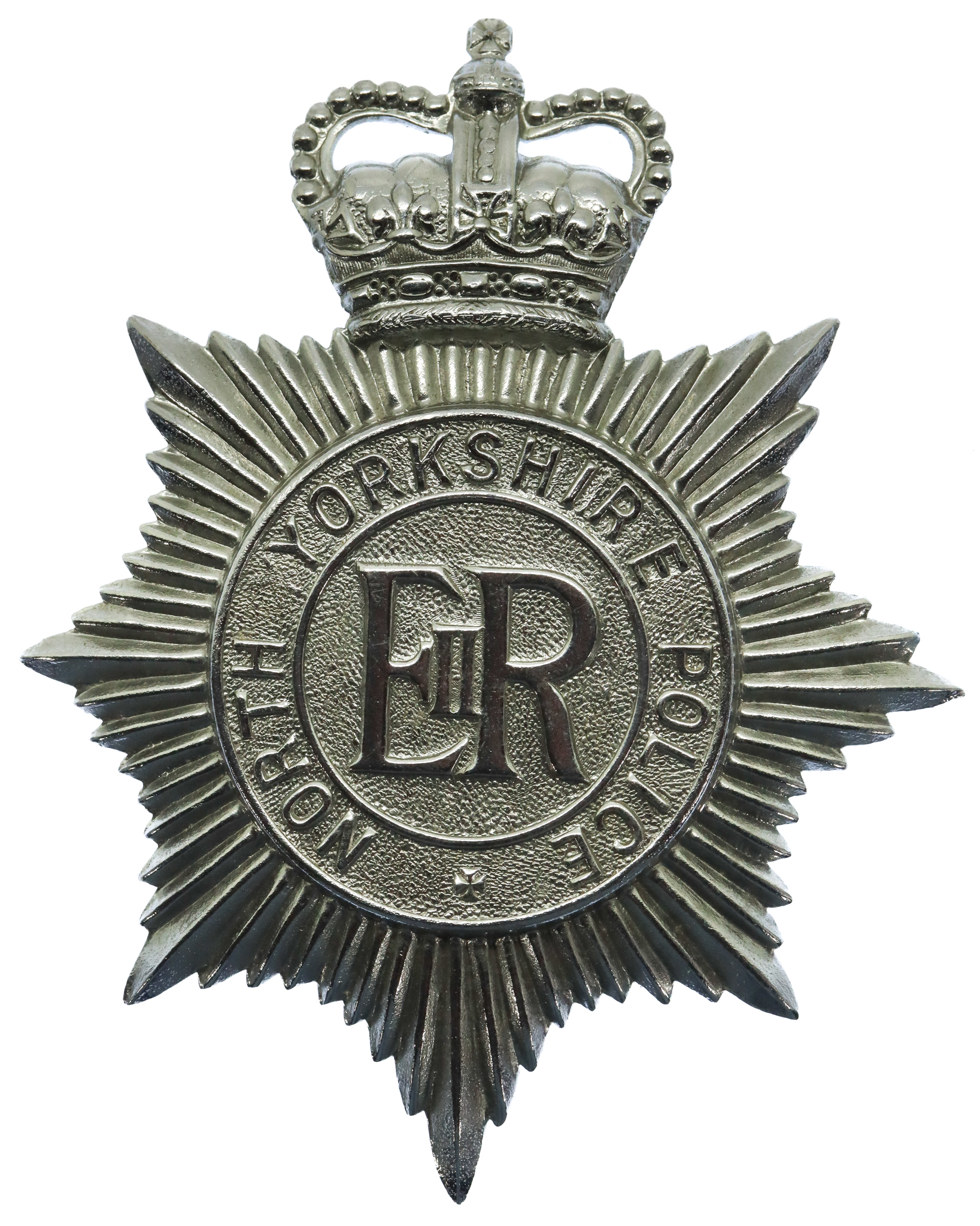 North Yorkshire Police Helmet Plate - Queen's Crown