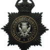 Nottinghamshire Constabulary Black Helmet Plate (Peacocks COA Centre) - King's Crown